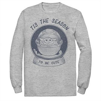 Men's Star Wars The Mandalorian The Child Christmas Tis The Season Tee