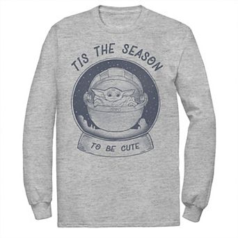 Men's Star Wars The Mandalorian The Child Christmas Tis The Season Tee