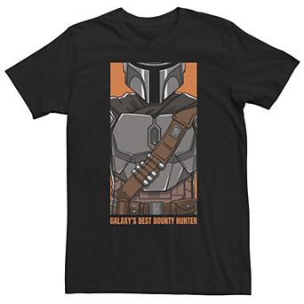 Men's Star Wars Mando Galaxys Best Poster Tee