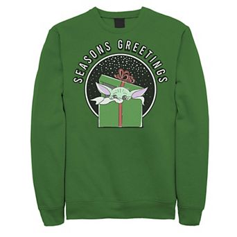 Men's Star Wars The Mandalorian The Child Season Greetings Sweatshirt