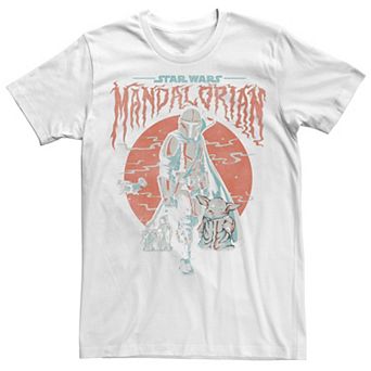 Men's Star Wars The Mandalorian & The Child Foggy Portrait Tee