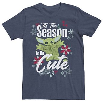 Men's Star Wars The Mandalorian Christmas The Season To Be Cute Tee