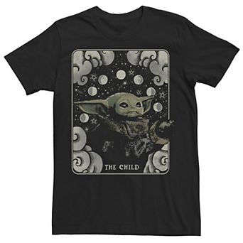 Men's Star Wars The Mandalorian Child Card Playing Card Tee