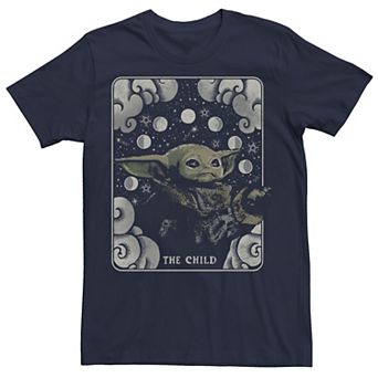 Men's Star Wars The Mandalorian Child Card Playing Card Tee