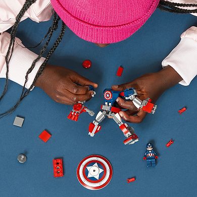 LEGO Marvel Avengers Classic Captain America Mech Armor 76168 Building Kit LEGO Set (121 Pieces)
