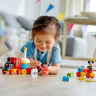 Disney's Mickey Mouse Mickey & Minnie Birthday Train LEGO Toy 10941 by LEGO DUPLO (22 Pieces)