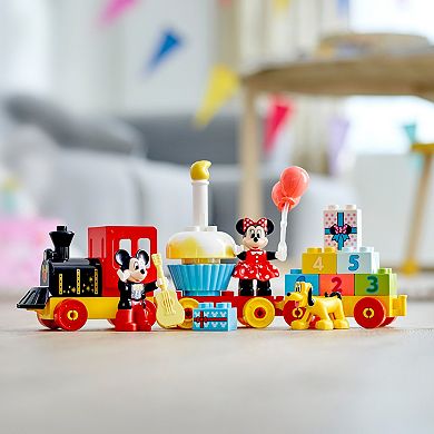 Disney's Mickey Mouse Mickey & Minnie Birthday Train LEGO Toy 10941 by LEGO DUPLO (22 Pieces)