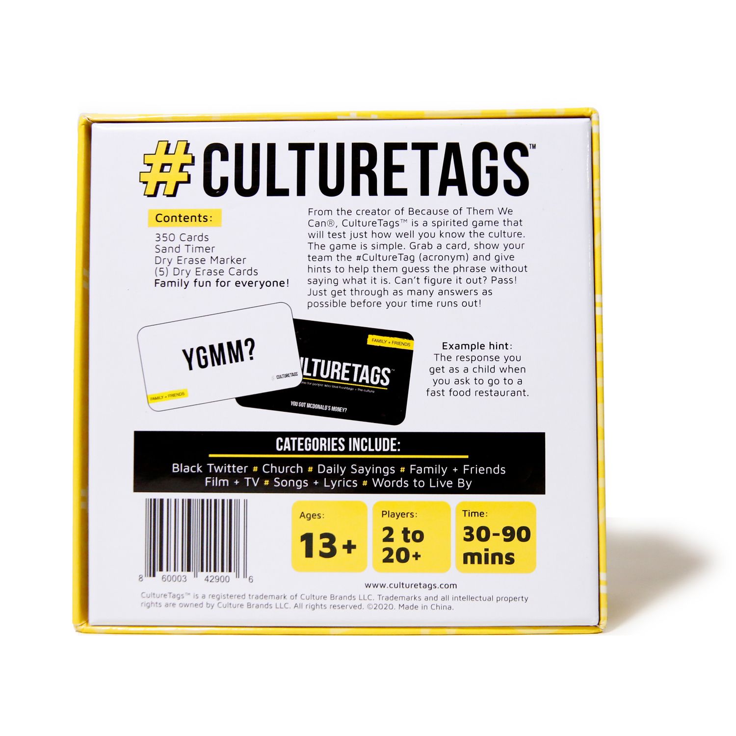 CultureTags Card Game By Culture Brands