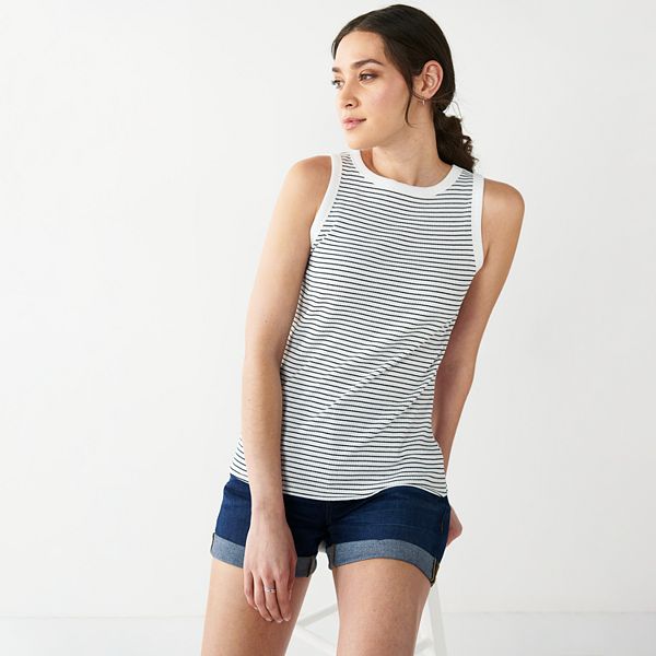 Women's Nine West Ribbed Tank