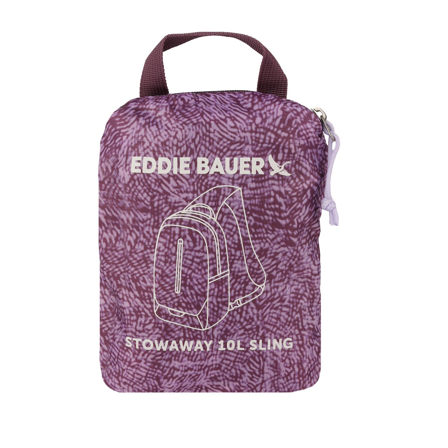 Eddie Bauer Purple Slingpack with Durable Design Eddie Bauer Stowaway Packable Sling Bag 10L – Geartrade.com main image 2