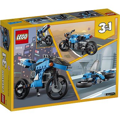 LEGO Creator 3-in-1 Superbike Building Kit 31114 (236 Pieces)