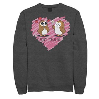 Men's Star Wars Valentines Don't Porget Sketch Heart Sweatshirt