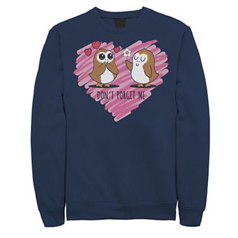 Men's Star Wars Valentines Don't Porget Sketch Heart Sweatshirt