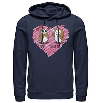 Men's Star Wars Valentines Don't Porget Sketch Heart Hoodie