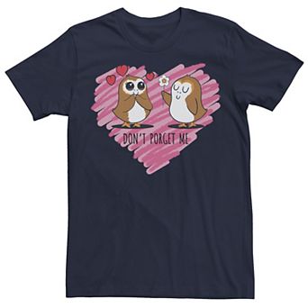 Men's Star Wars Valentines Don't Porget Sketch Heart Tee
