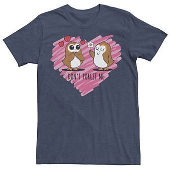 Men's Star Wars Valentines Don't Porget Sketch Heart Tee