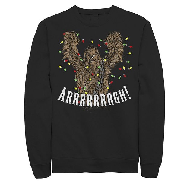 Men's Star Wars Chewbacca Roar Christmas Lights Sweatshirt