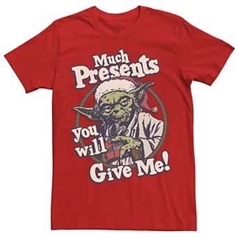 Men's Star Wars Yoda Presents You Will Give Tee