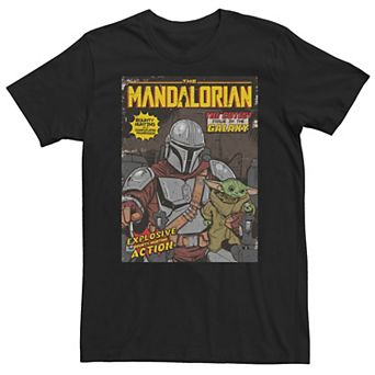 Men's Star Wars The Mandalorian Comic Cover Tee