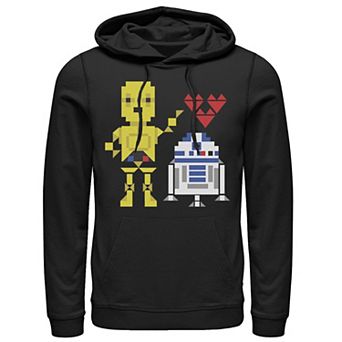 Men's Star Wars C-3PO R2-D2 Droid Love Valentine's Hoodie