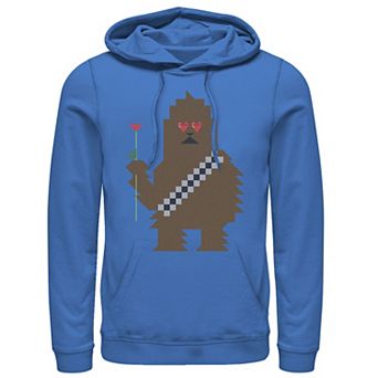 Men's Star Wars Chewbacca 8-Bit Heart Eyes Valentine Hoodie