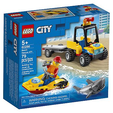 LEGO City Beach Rescue ATV Building Kit 60286 (79 Pieces)