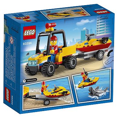 LEGO City Beach Rescue ATV Building Kit 60286 (79 Pieces)
