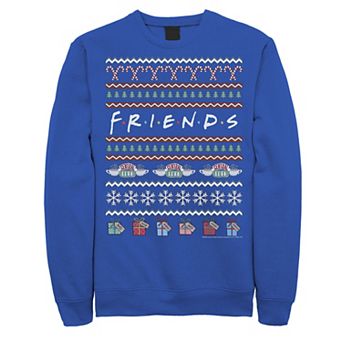 Men's Friends Christmas Ugly Sweater Style Logo Sweatshirt