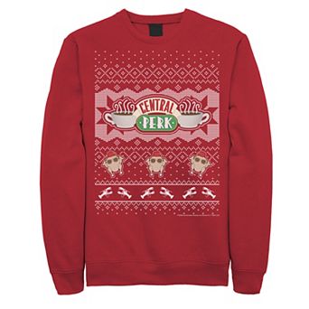 Men's Friends Central Perk Holiday Pattern Sweatshirt