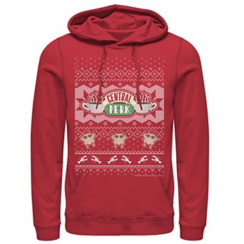 Men's Friends Central Perk Holiday Pattern Hoodie