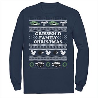 Men's National Lampoon's Christmas Vacation Logo Ugly Sweater Graphic Tee
