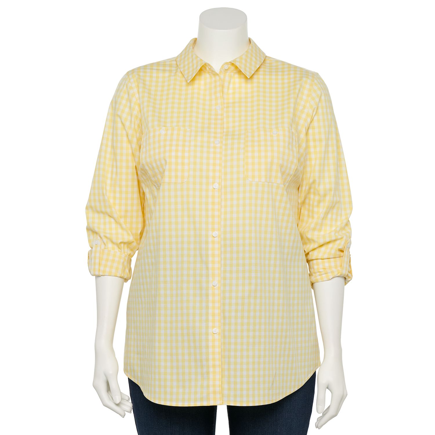 kohls yellow tops