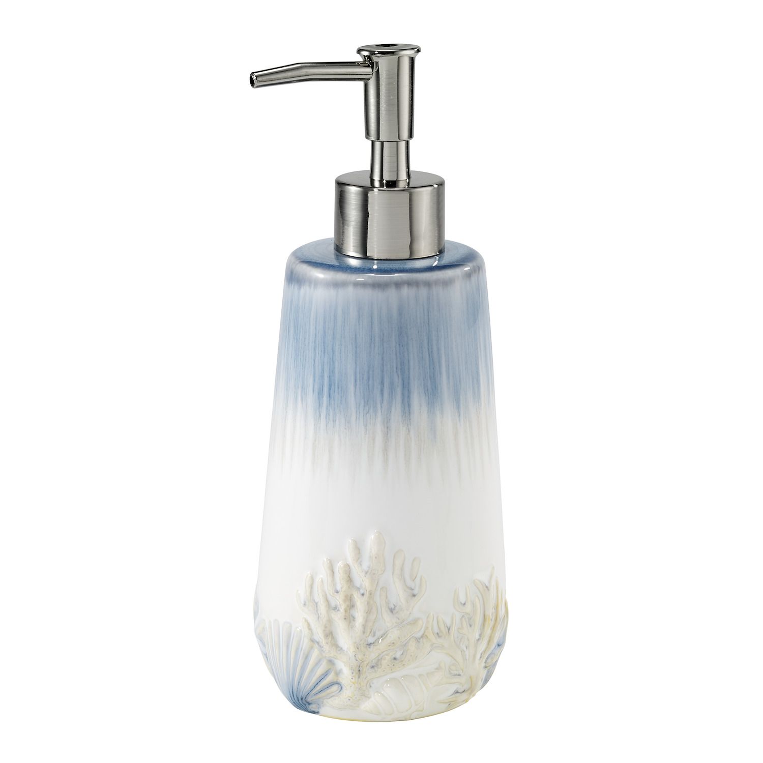 Farmlyn Creek Ceramic Soap Dispenser, Rustic Bathroom Décor, Wash and Rinse  (14 Oz)