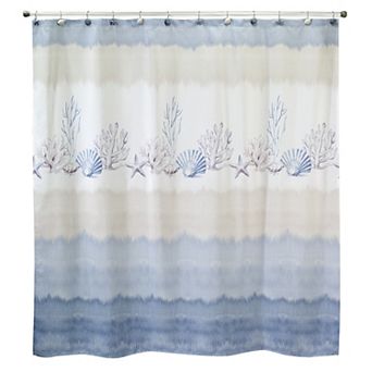Avanti Abstract Coastal Shower Curtain