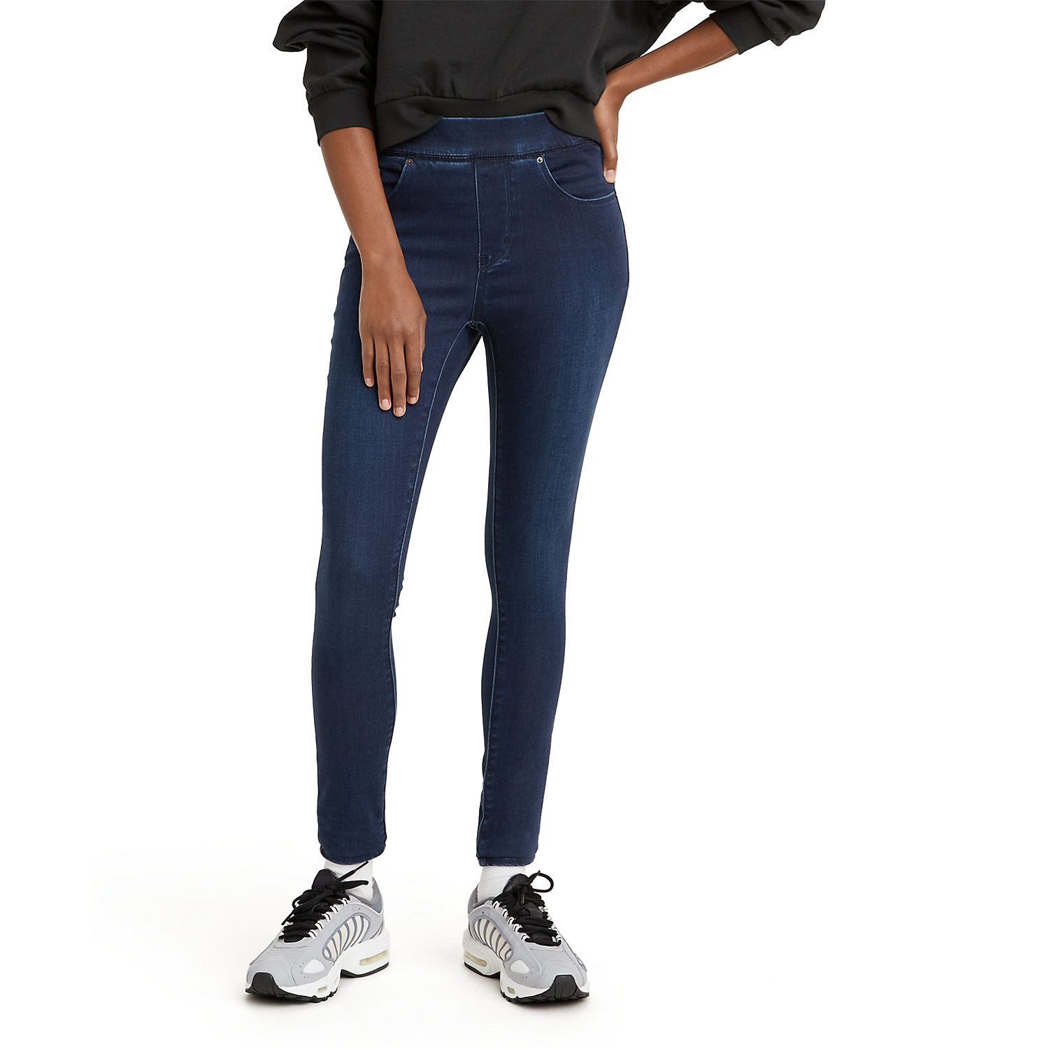 levi pull on shaping skinny jeans