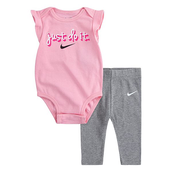 Baby Girl Nike Flutter Bodysuit & Pants Set