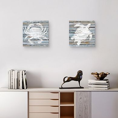 Master Piece Beach Crab & Turtle Wall Decor 2-piece Set