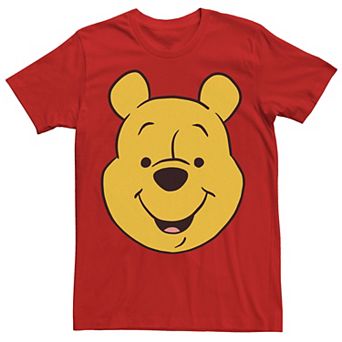 Disney's Winnie The Pooh Pooh Bear Men's Large Face Tee