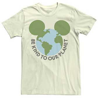 Disney's Mickey & Friends Mickey Be Kind To Our Planet Men's Globe Tee
