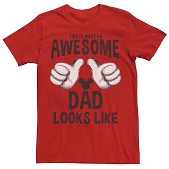 Disney's Mickey Mouse What Awesome Dads Look Like Men's Tee