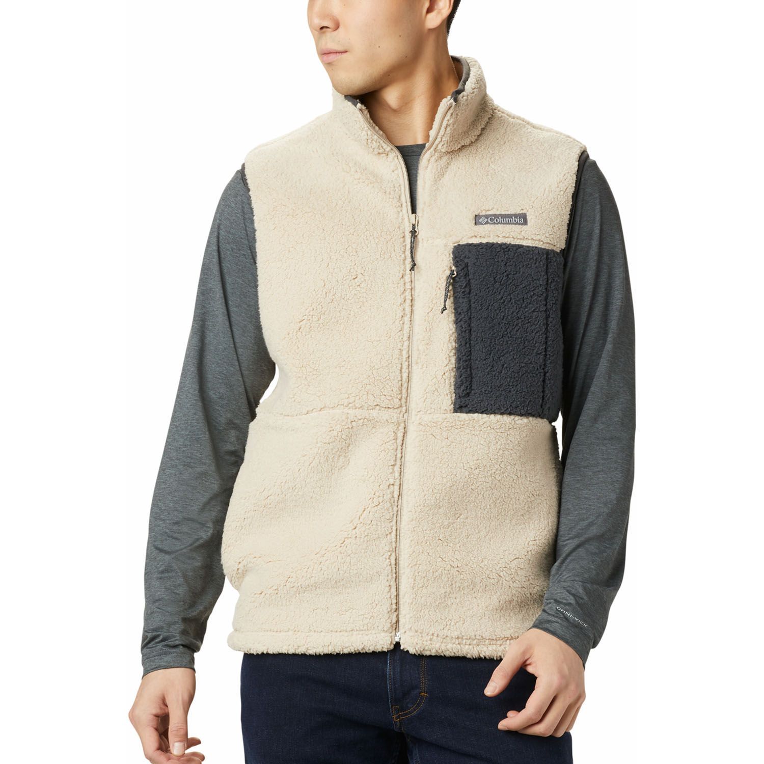 columbia mountain side fleece vest