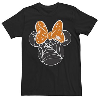 Disney's Mickey & Friends Halloween Minnie Spider Web Logo Men's Tee