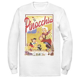 Men's Disney Pinocchio Vintage Storybook Poster Tee