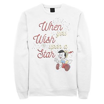 Disney's Pinocchio When You Wish Upon A Star Men's Sweatshirt