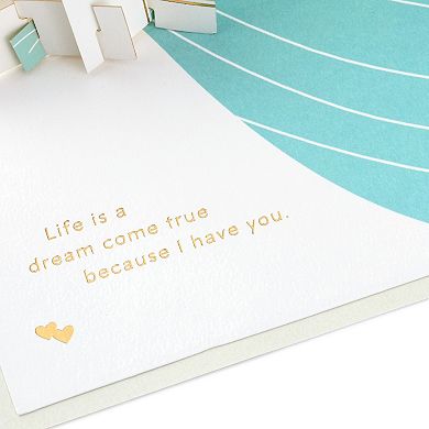 Hallmark Signature Paper Wonder Pop Up Love "Because I Have You" Greeting Card