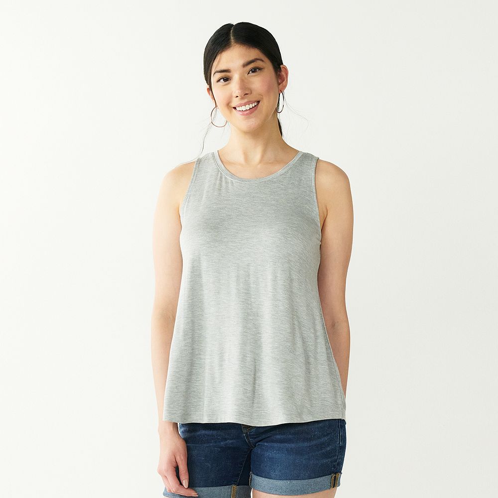 トップス 05AW THE HIGH STREETS U-Neck Tank top Stateside Women's Rib High-Neck Tank Top | $72.00 | Saint