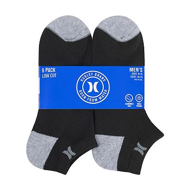 Men's Hurley 6-pack Half Terry Low-Cut Socks