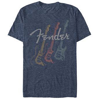 Men's Fender Stacked Guitar Faded Logo Graphic Tee