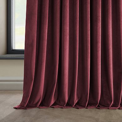 EFF Heritage Plush Velvet Extra Wide Room Darkening Curtain Panel