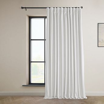 EFF Heritage Plush Velvet Extra Wide Room Darkening Curtain Panel